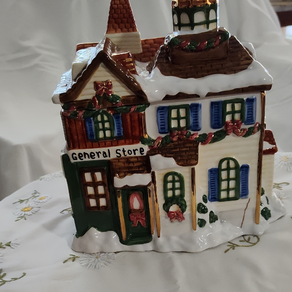 Charter Club Festive General Store Decor with Green and Brown Accents